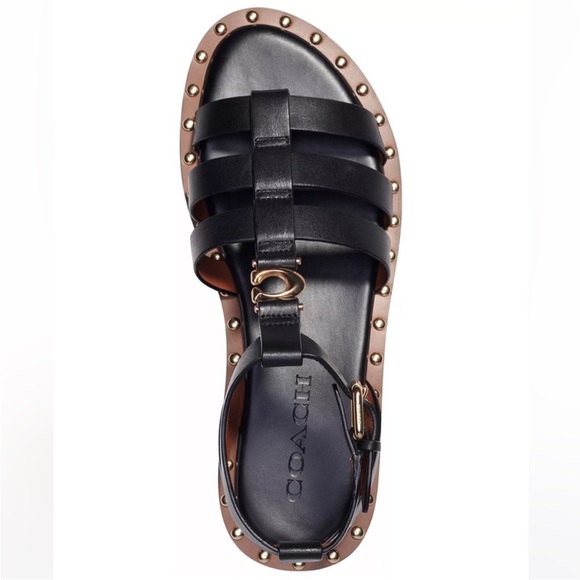 Coach Giselle Studded Gladiator Fisherman Sandals - Picture 3 of 10